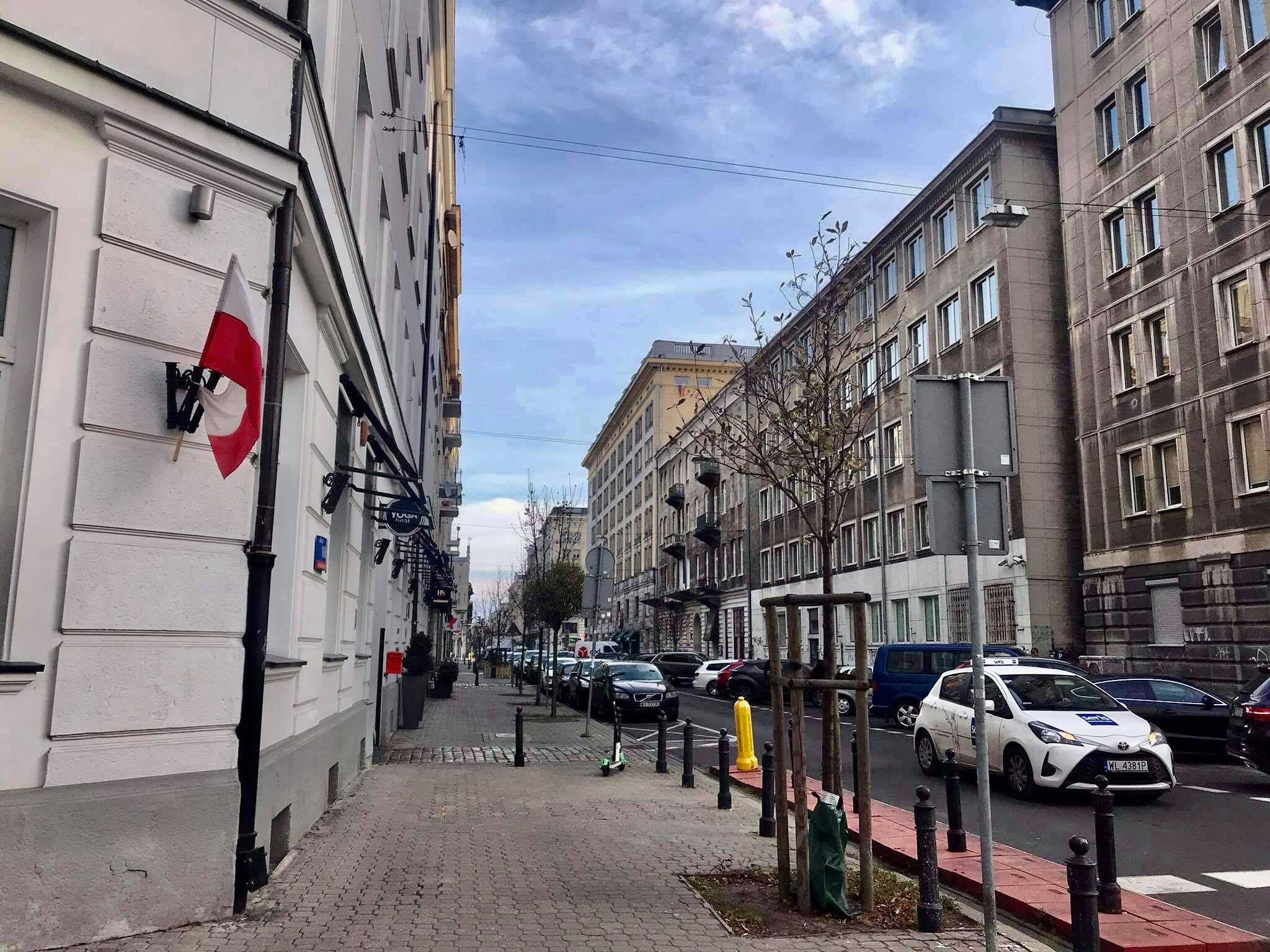 Ulica Poznańska w Warszawie obecnie