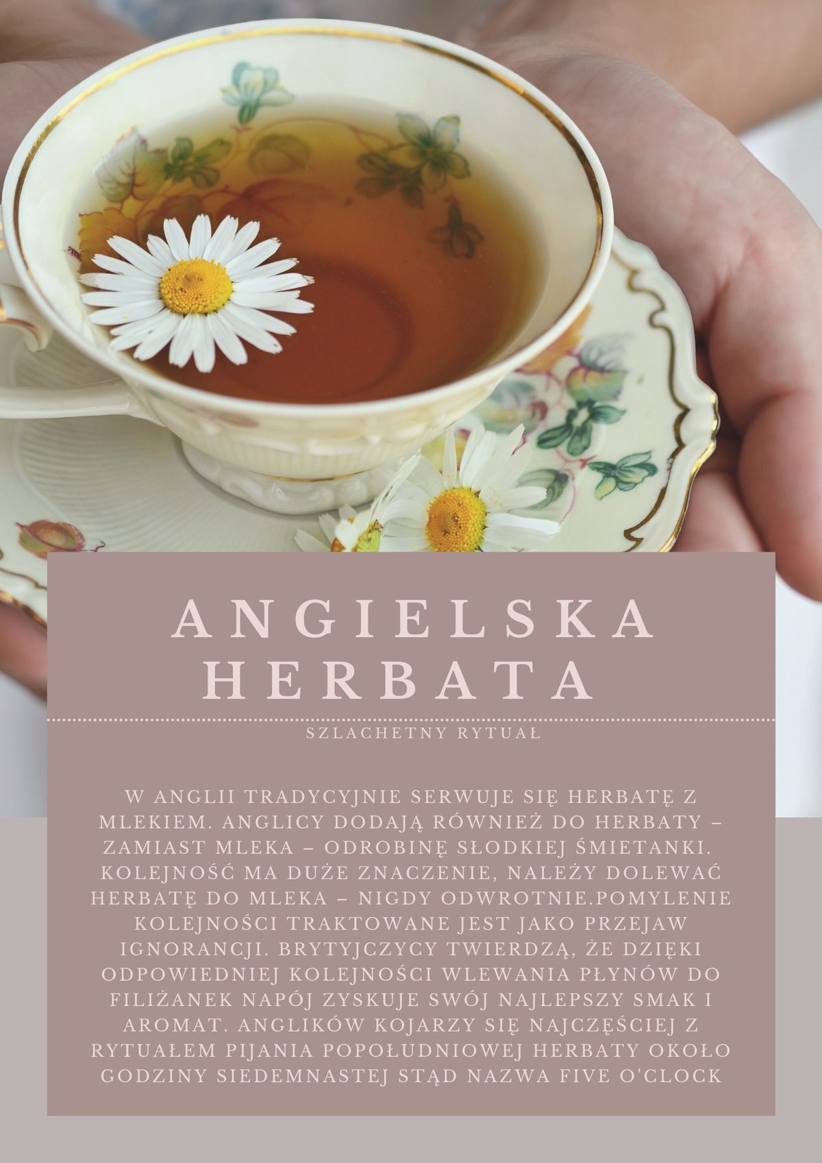 herbata po angielsku - opis