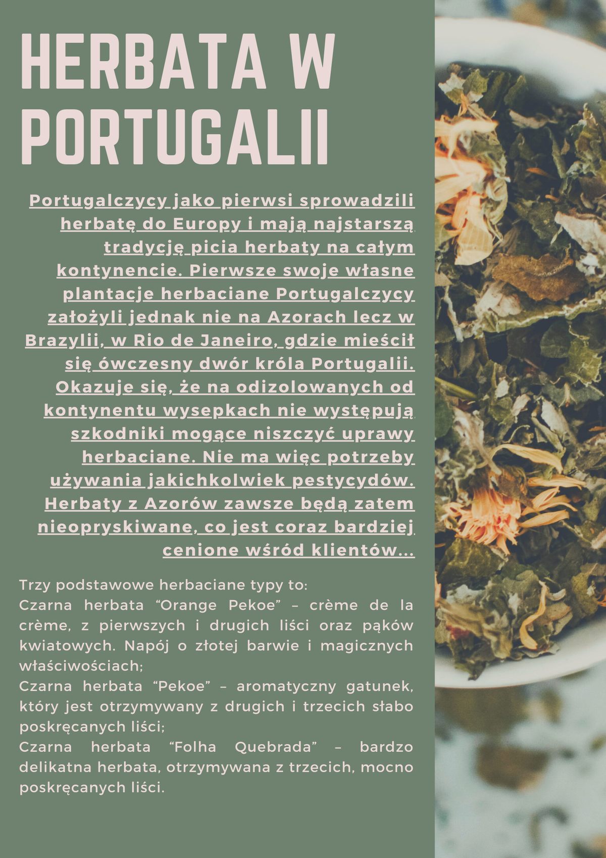 Herbata w Portugalii